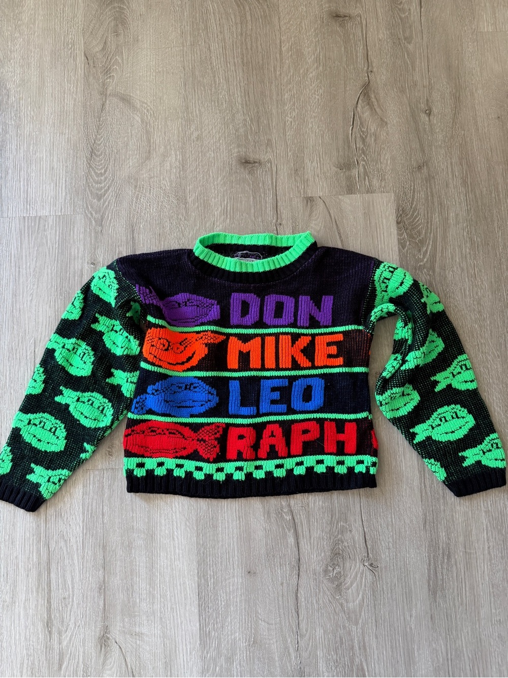 VTG 90s Teenage Mutant Ninja Turtles Mickey’s Clan Crewneck sweater kids XS